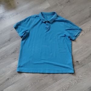 Sonoma Mens Polo Shirt XL Blue Short Sleeve Cotton Life Style Casual Pullover